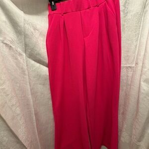 Women's Hot Pink dressy wide leg Pants